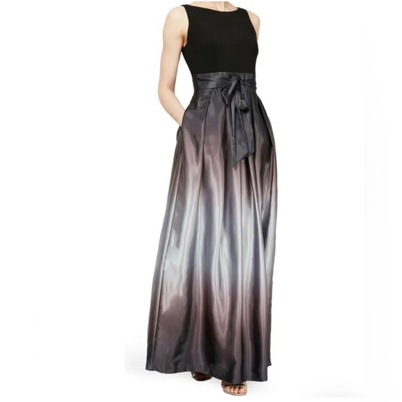SLNY Ombre Satin Gown size 4 - Picture 2 of 12